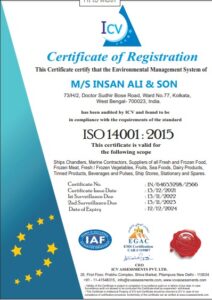 ISO 14001:2015 Environmental Management Certificate